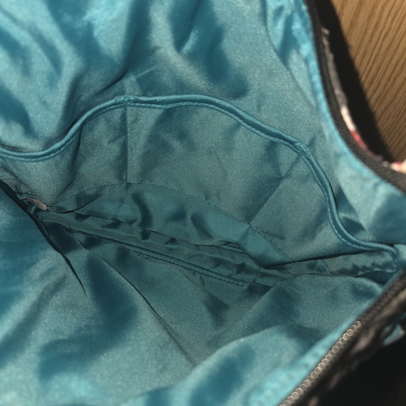 EUC Vera Bradley Splash Floral Triple Zip Hipster Bag And Matching Wallet - Picture 8 of 14